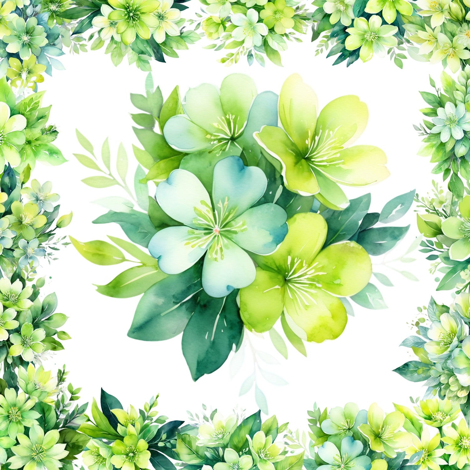 Watercolor Styled Florals