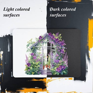 Transparent PET Stickers - Purple Garden Elements (The Lavender Estate)